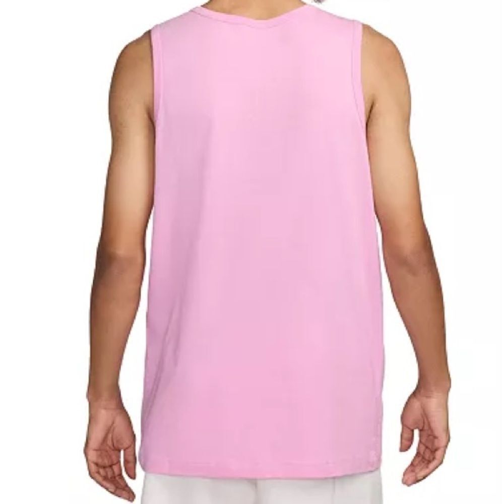 Nike Men's Sportswear Logo Tank Top in pink Size Medium NWT - Picture 2 of 7